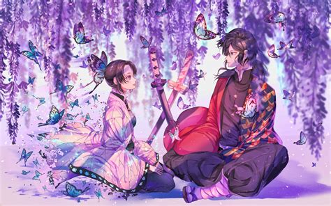 Giyuu And Shinobu Desktop Wallpapers - Wallpaper Cave