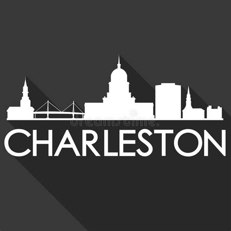 Charleston South Carolina Round Icon Vektor Art Flat Shadow Design