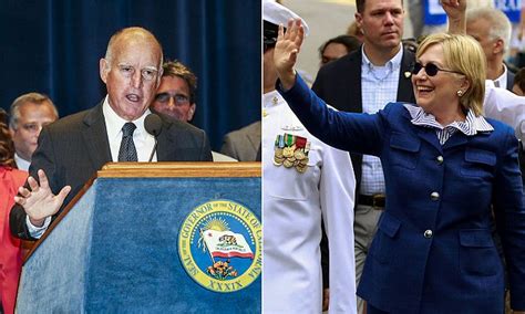 Hillary Clinton Gets Grudging Endorsement From California Governor Jerry Brown Daily Mail Online