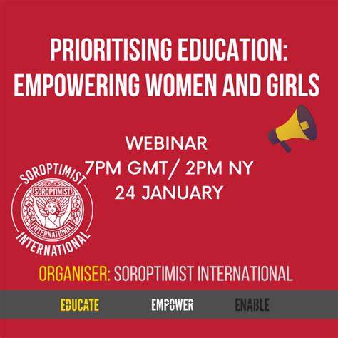 Education Event Webinar SI Soroptimist International Great Britain