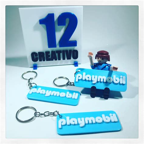 Download Stl File Keychain Playmobil Logo • Template To 3d Print ・ Cults