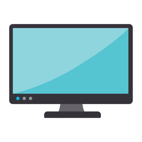 Computer Monitor Flat Icon Transparent Png And Svg Vector File