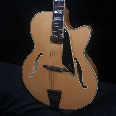 Peerless New York Blonde Jazz Hollowbody Archtop Guitar W Case