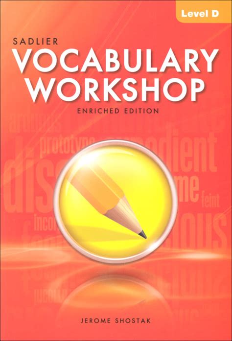 Vocabulary Workshop Enriched Student Edition Grade 9 Level D