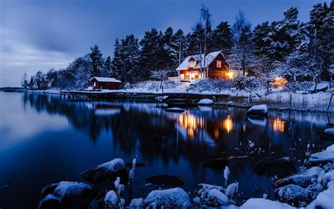 Winter Night Wallpapers Top Free Winter Night Backgrounds