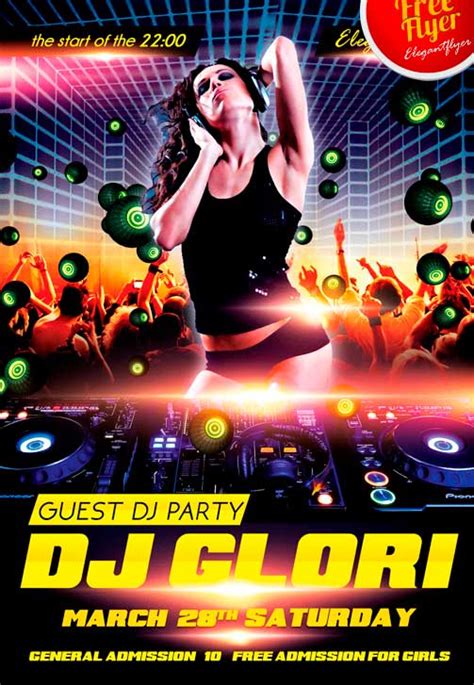 Guest Dj Party Free Psd Flyer Template Download The Best Dj Freebies