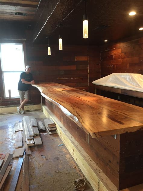 Hdb cool ideas call for ideas 2020. Live Edge Bar Top at The Craftsman Bar in Austin Texas ...