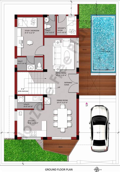 Duplex House Plans In 200 Sq Yards East Facing Beautiful Ground Floor