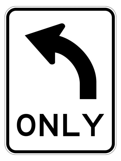 All Traffic Turn Left Or Right Sign Buy Now Discount Safety Signs