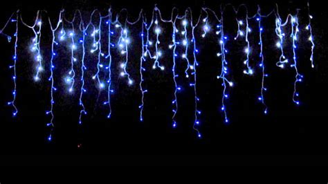 Icicle Lights 180 Blue And Cool White Superbright Twinkle