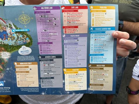 New Disney California Adventure Park Map Features Playbill Cover For
