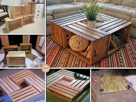 Ever since we bought our new home, i have been dying to do some diy's. Wonderful DIY Coffee Table from Recycled Wine Crates