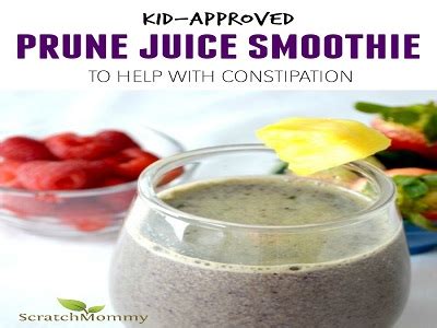 Great for sneaking in veggies for picky eaters and toddlers! Kid-Approved Prune Juice Smoothie (to help with ...