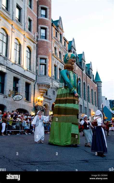 New France Festival Parade Quebec City Canada Stock Photo Alamy