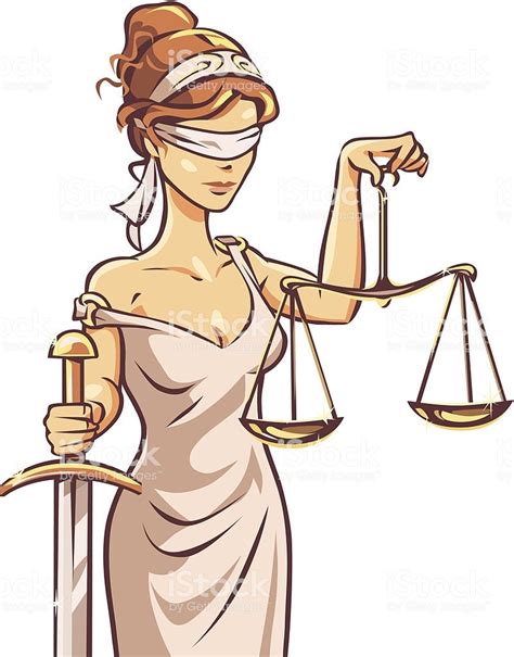 Blind Lady Justice Royalty Free Blind Lady Justice Stock Vector Art