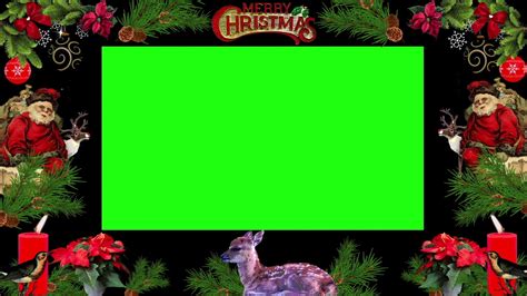 Top Hd Green Screen Christmas Frame Background Animations Free