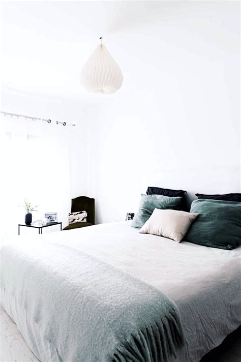 If you have an open layout, a statement wall is a great way to divide spaces and accentuate this division. Pin by Yaz on home | Sage green bedroom, Bedroom green, Bedroom interior