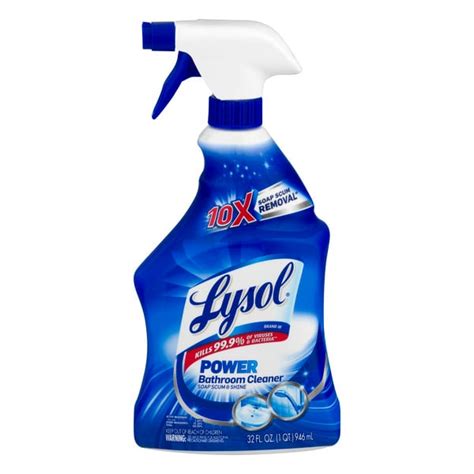 save on lysol power bathroom cleaner trigger spray order online delivery giant