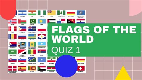 Flags Of The World Flag Quiz Part 1 Youtube