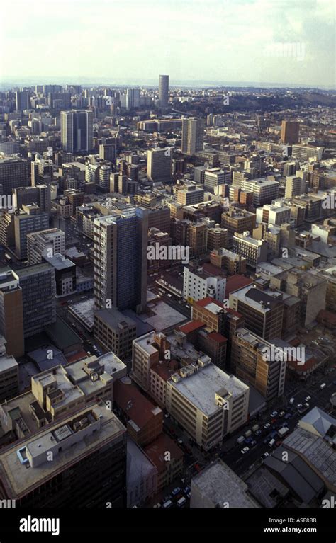 Johannesburg City Centre From The Top Of Carlton Tower The Tallest
