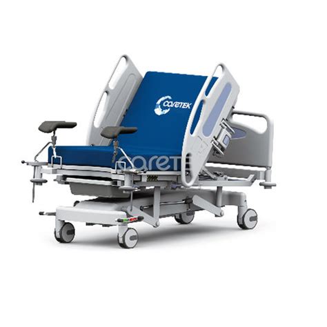 Letto matrimoniale con cassone + divano con letto estraibile. Letto di parto - GB310 - Caretek Medical - manuale / ad altezza regolabile / con rotelle