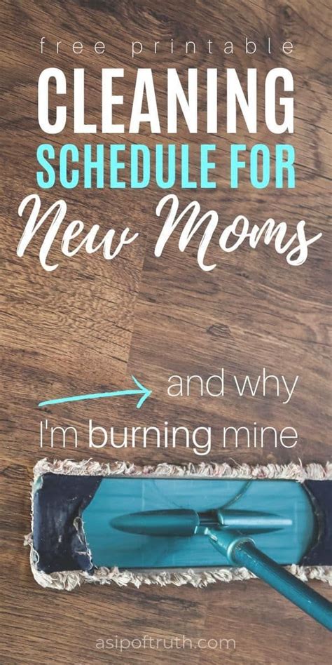 Here is a super simple and basic example of a weekly cleaning schedule for working moms (regardless if you work from home or not). Realistic Cleaning Schedule For New Moms in 2020 ...