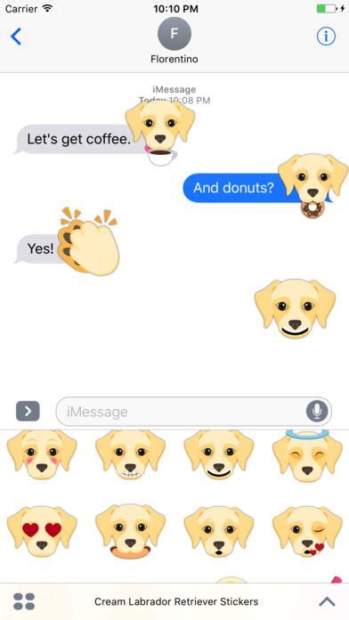 Send Your Friends Cute Cream Labrador Retriever Emojis With This Brand
