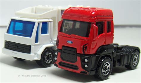 Two Lane Desktop Matchbox 2013 And 1990 Ford Cargo