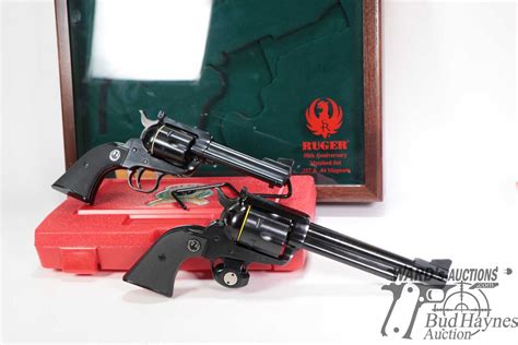 Restricted Two Handguns Ruger Model Nmb 50th Year Blackhawk 357 Mag