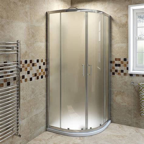 6mm Frosted Glass Quadrant Shower Enclosure 900