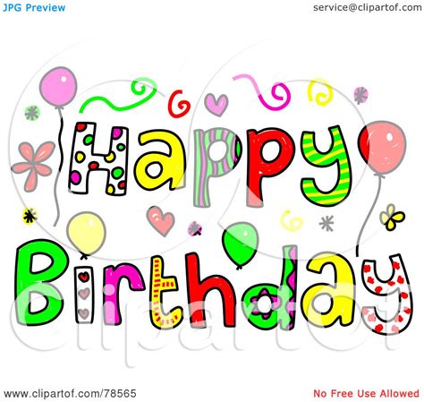 You can explore this birthday clip art category and download the clipart image for your classroom or design projects. Royalty-Free (RF) Clipart Illustration of Colorful Happy ...