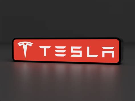 Tesla Logo LED LightBox by Lozagon1234 - MakerWorld