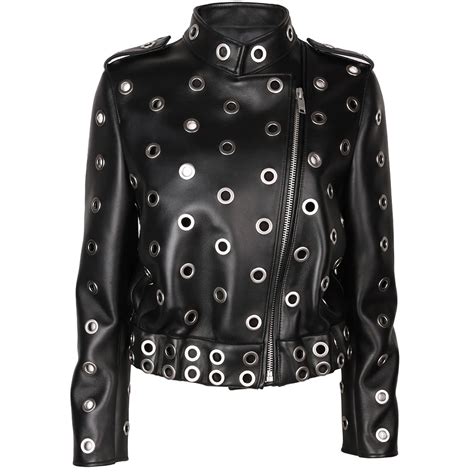 Yoloagain Autumn New Real Leather Jacket Women Fashion Hollow Out Rivet Motorcycle Biker