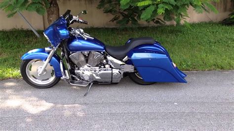 Extended & stretched custom saddlebags for harley davidson. VTX 1300R Bagger! - YouTube