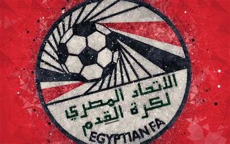 Download Wallpapers Egypt National Football Team 4k Geometric Art