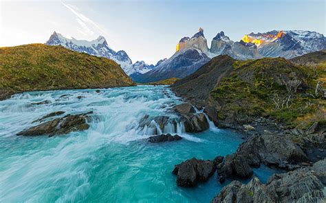 Free Download Chile Landscape Mountains Torres Del Paine