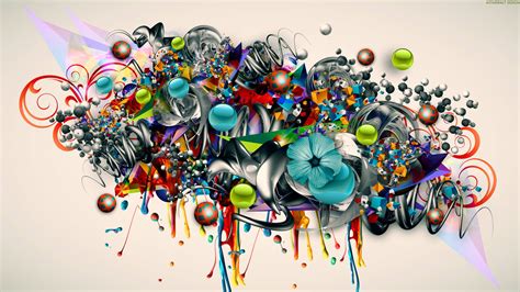 Graffiti Art 3d Color Psychedelic Flowers Urban
