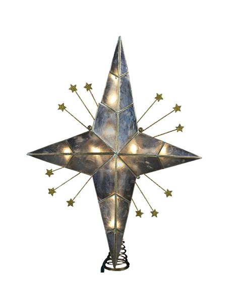 Kurt Adler Christmas Big Bethlehem Star W Small Glittered Rays 10 Light