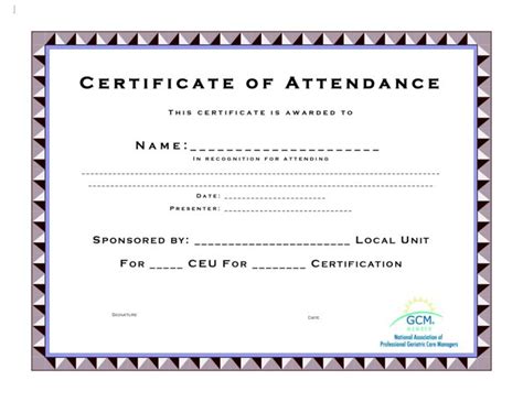 Pin On Certificate Template Regarding Vbs Attendance Certificate
