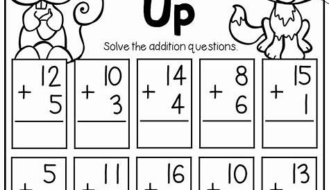 46+ Fun First Grade Math Worksheets Photos - Worksheet for Kids