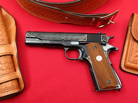 Colt Pre War Government Model 45 1911a1beautifully Engravedgold