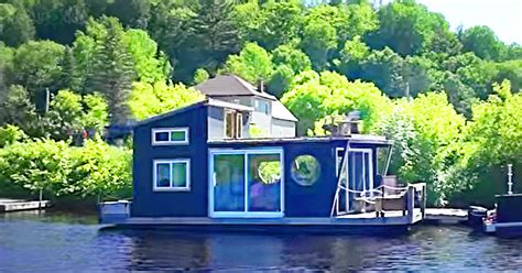 This Four Season Tiny House Boat Is Built For Full Time Living