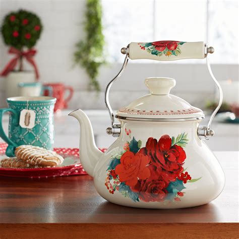 The pioneer woman mercantile is ree drummond's beloved restaurant, bakery, and store in the heart of osage county, oklahoma. The Pioneer Woman Tea Kettle, Cheerful Rose, 1.9 Quarts ...