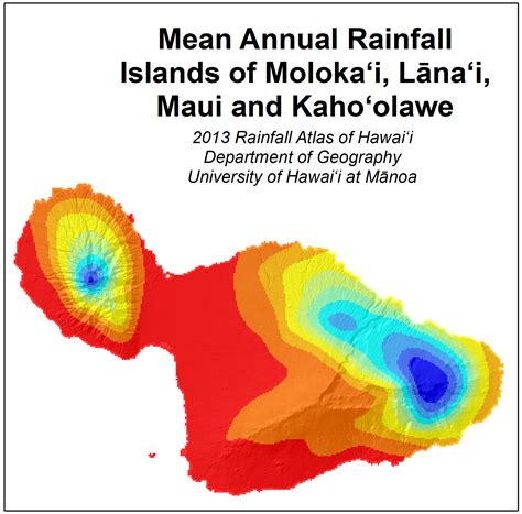 Weather & Maui Average Rainfall Map | Maui Guidebook