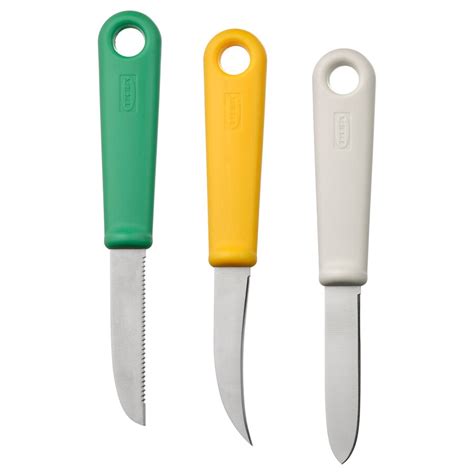 Uppfylld Couteau à éplucher Lot De 3 Multicolore Ikea