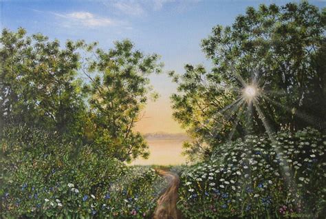 Summer Landscape Painting Oil On Canvas Realism Painting Of Etsy