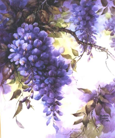 I See Wisteria Flower Painting Floral Painting Painting