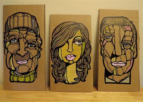 Cardboard Paintings Cardboard Painting Canvas Art Art Inspiration