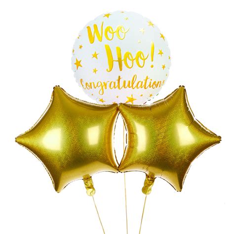 Buy Woo Hoo Congratulations Balloon Bouquet Delivered Inflated For