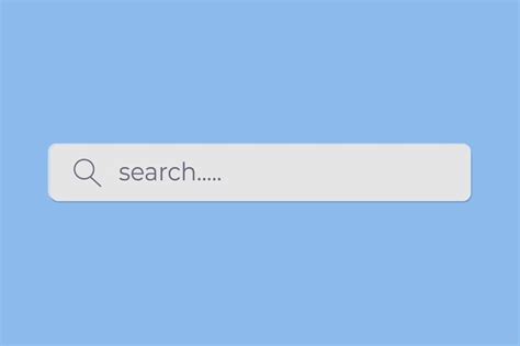 Premium Vector Search Bar Template With Magnifier Icon
